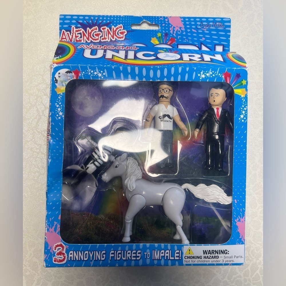 Accoutrements Universe | Archie McPhee, Avenging Unicorn action figures